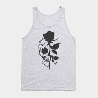 Half skull Half Rose Tank Top